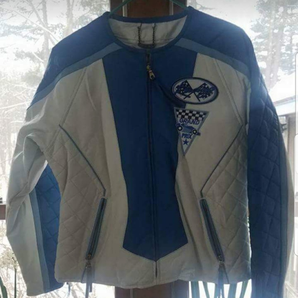 100% Genuine Leather Woman's Racing Jacket